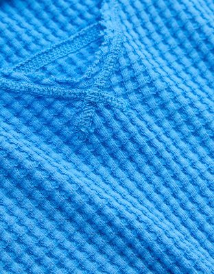 OFFLINE By Aerie Wow! Waffle Notch Neck Long Sleeve T-Shirt