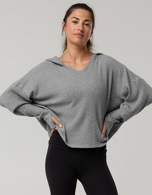 OFFLINE By Aerie Wow! Waffle Hoodie