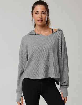 OFFLINE By Aerie Wow! Waffle Hoodie
