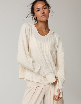 OFFLINE By Aerie Wow! Waffle Hoodie