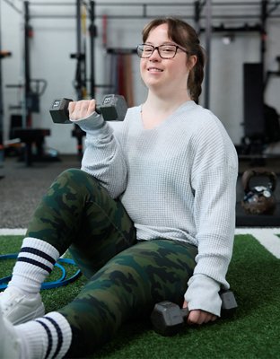 OFFLINE By Aerie Wow! Waffle Notch Neck Long Sleeve T-Shirt