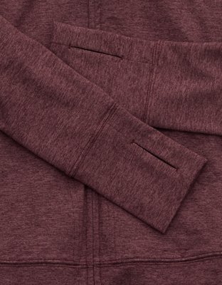 Женские худи Offline By Aerie Weekend Away Full Zip, цвет: Королевский синий ягодный — фото 6