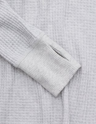 OFFLINE By Aerie Wow! Waffle Long Sleeve V Neck T-Shirt