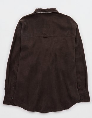 OFFLINE By Aerie You're So Smooth Button Up Shirt