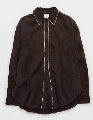 OFFLINE By Aerie You're So Smooth Button Up Shirt