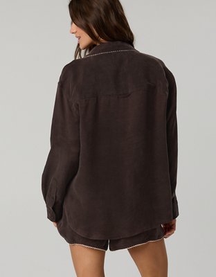 OFFLINE By Aerie You're So Smooth Button Up Shirt