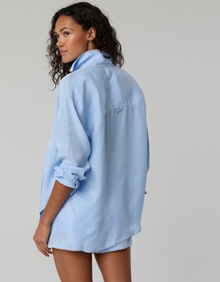 OFFLINE By Aerie You're So Smooth Button Up Shirt