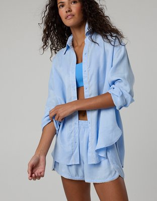 OFFLINE By Aerie You're So Smooth Button Up Shirt