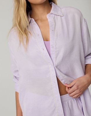 OFFLINE By Aerie You're So Smooth Button Up Shirt