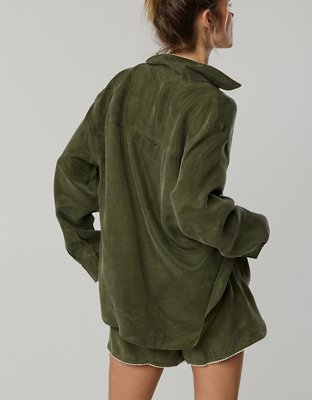 OFFLINE By Aerie You're So Smooth Button Up Shirt