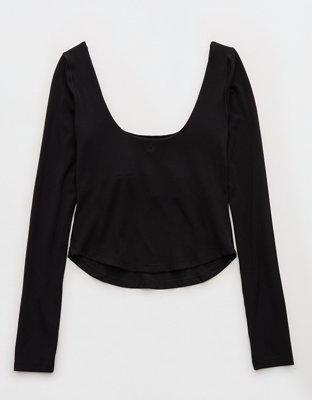 OFFLINE By Aerie Real Me Double Scoop Long Sleeve T-Shirt