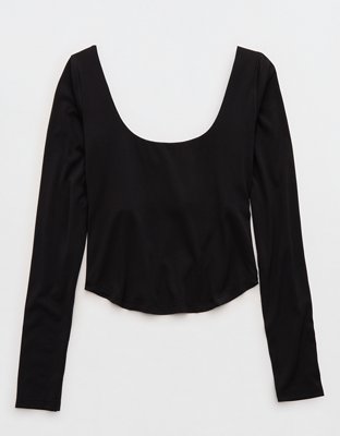 OFFLINE By Aerie Real Me Double Scoop Long Sleeve T-Shirt