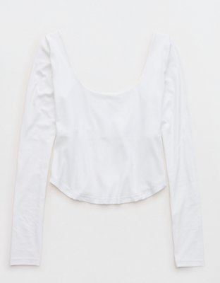 OFFLINE By Aerie Real Me Double Scoop Long Sleeve T-Shirt
