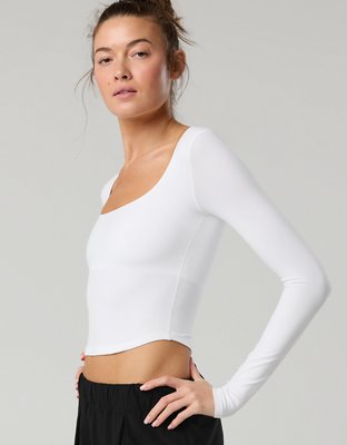 OFFLINE By Aerie Real Me Double Scoop Long Sleeve T-Shirt