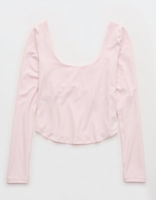 OFFLINE By Aerie Real Me Double Scoop Long Sleeve T-Shirt