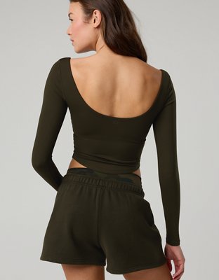 OFFLINE By Aerie Real Me Double Scoop Long Sleeve T-Shirt