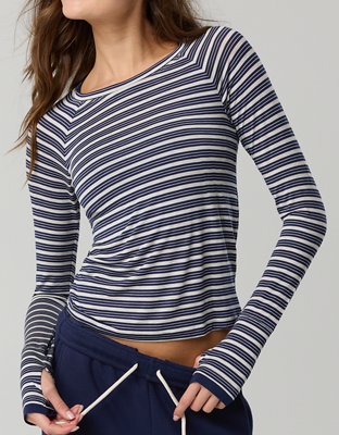 OFFLINE By Aerie Thumbs Up Fitted T-Shirt