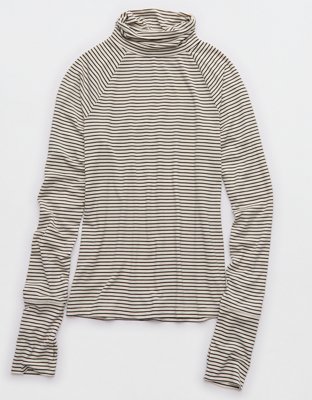 OFFLINE By Aerie Thumbs Up Long Sleeve Turtleneck Shirt