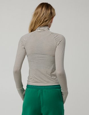 OFFLINE By Aerie Thumbs Up Long Sleeve Turtleneck Shirt
