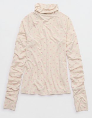 OFFLINE By Aerie Thumbs Up Long Sleeve Turtleneck Shirt