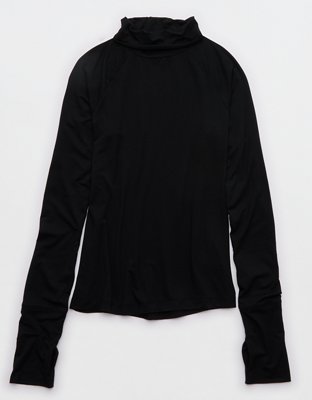 OFFLINE By Aerie Thumbs Up Long Sleeve Turtleneck Shirt