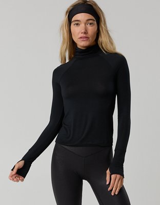 OFFLINE By Aerie Thumbs Up Long Sleeve Turtleneck Shirt