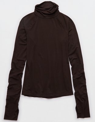 OFFLINE By Aerie Thumbs Up Long Sleeve Turtleneck Shirt