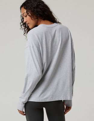 OFFLINE By Aerie Let's Stretch Long Sleeve Boyfriend T-Shirt