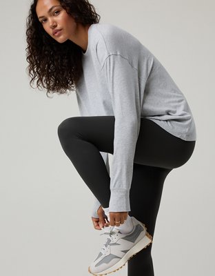 OFFLINE By Aerie Let's Stretch Long Sleeve Boyfriend T-Shirt