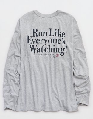 OFFLINE By Aerie Let's Stretch Long Sleeve Boyfriend T-Shirt