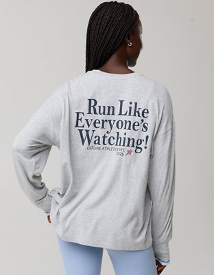OFFLINE By Aerie Let's Stretch Long Sleeve Boyfriend T-Shirt