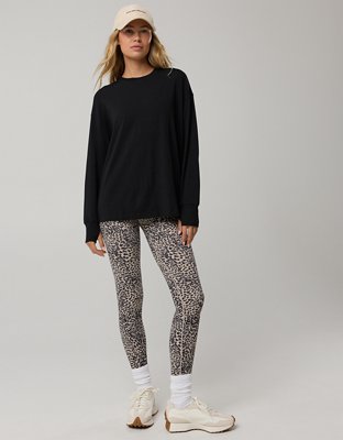 OFFLINE By Aerie Let's Stretch Long Sleeve Boyfriend T-Shirt