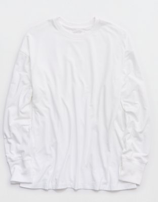 OFFLINE By Aerie Let's Stretch Long Sleeve Boyfriend T-Shirt