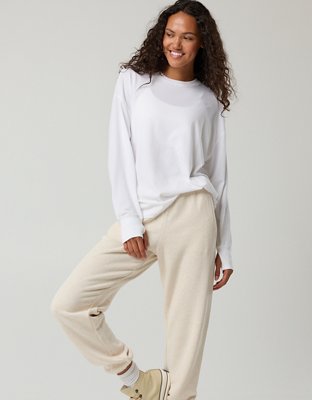 OFFLINE By Aerie Let's Stretch Long Sleeve Boyfriend T-Shirt