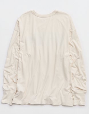 OFFLINE By Aerie Let's Stretch Long Sleeve Boyfriend T-Shirt