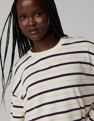 OFFLINE By Aerie Let's Stretch Long Sleeve Boyfriend T-Shirt