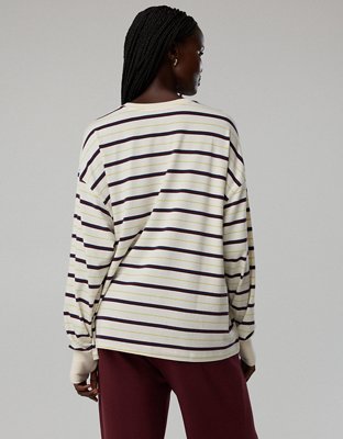 OFFLINE By Aerie Let's Stretch Long Sleeve Boyfriend T-Shirt