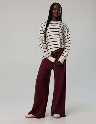 OFFLINE By Aerie Let's Stretch Long Sleeve Boyfriend T-Shirt