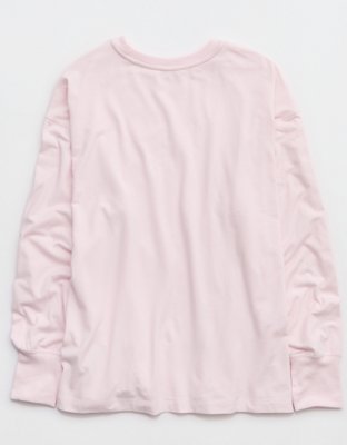 OFFLINE By Aerie Let's Stretch Long Sleeve Boyfriend T-Shirt