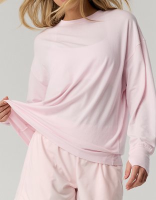 OFFLINE By Aerie Let's Stretch Long Sleeve Boyfriend T-Shirt