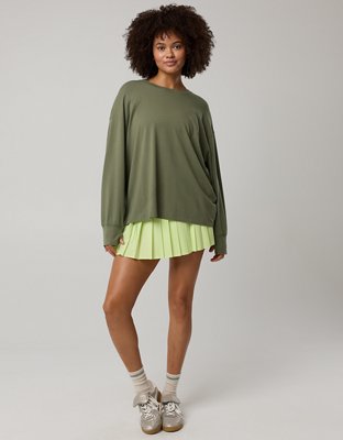 OFFLINE By Aerie Let's Stretch Long Sleeve Boyfriend T-Shirt