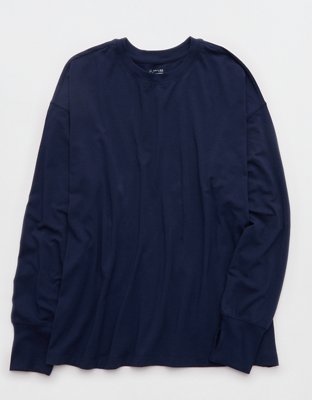 OFFLINE By Aerie Let's Stretch Long Sleeve Boyfriend T-Shirt