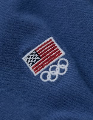 OFFLINE By Aerie Team USA Collection Let's Stretch Long Sleeve T-Shirt