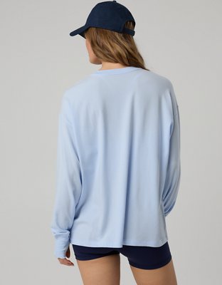 OFFLINE By Aerie Let's Stretch Long Sleeve Boyfriend T-Shirt