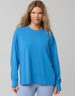 OFFLINE By Aerie Let's Stretch Long Sleeve Boyfriend T-Shirt
