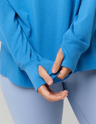 OFFLINE By Aerie Let's Stretch Long Sleeve Boyfriend T-Shirt