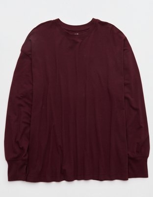 OFFLINE By Aerie Let's Stretch Long Sleeve Boyfriend T-Shirt