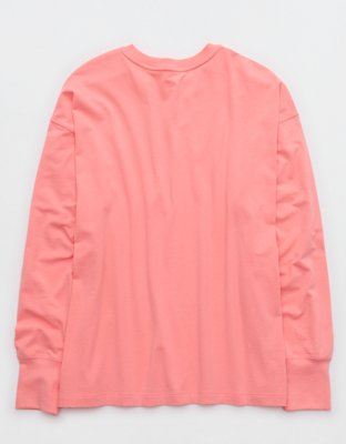 OFFLINE By Aerie Let's Stretch Long Sleeve Boyfriend T-Shirt
