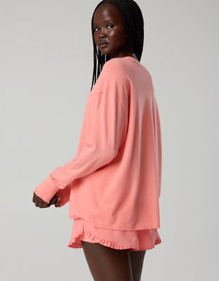 OFFLINE By Aerie Let's Stretch Long Sleeve Boyfriend T-Shirt