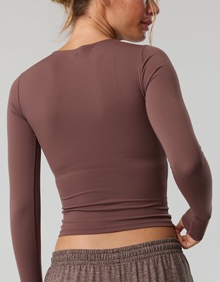 OFFLINE By Aerie Real Me XTRA Long Sleeve Crewneck T-Shirt